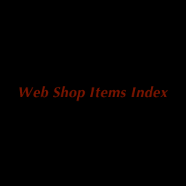 WEB SHOP ITEMS INDEX